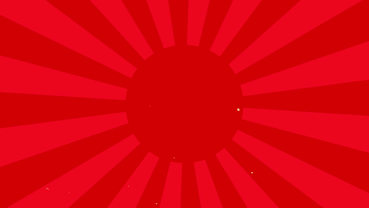 콘페티와 선버스트 배경 애니메이션