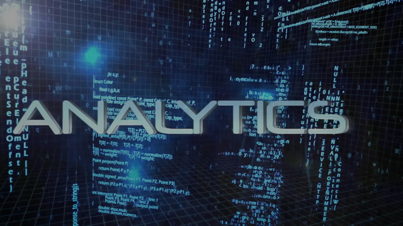 Text animation over digital data and coding background, showing COLLECT