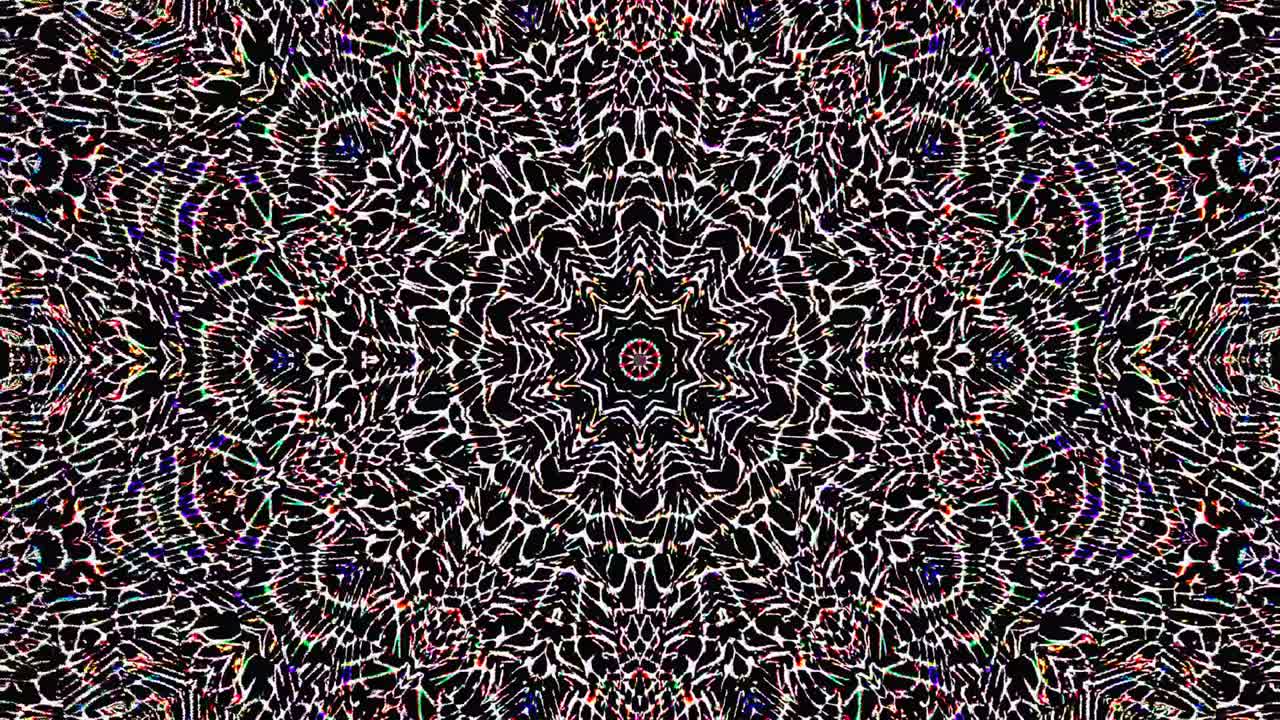 abstract lines colorful light color shining dots round shape black background