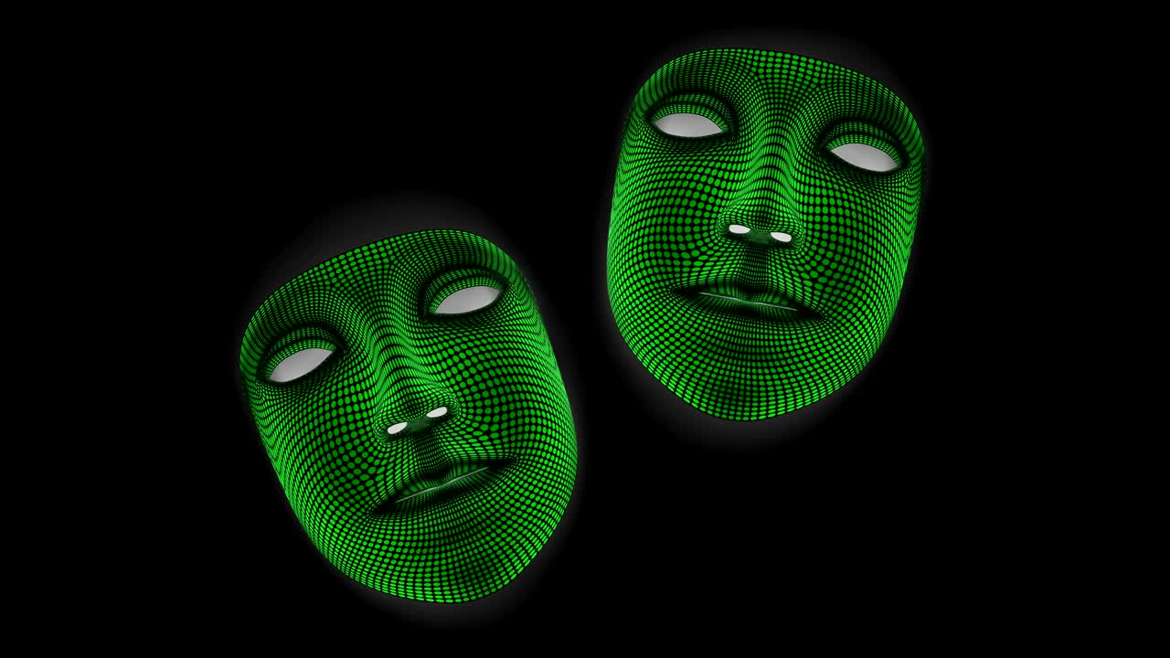 la máscara, la resolución 4k, el canal alfa.