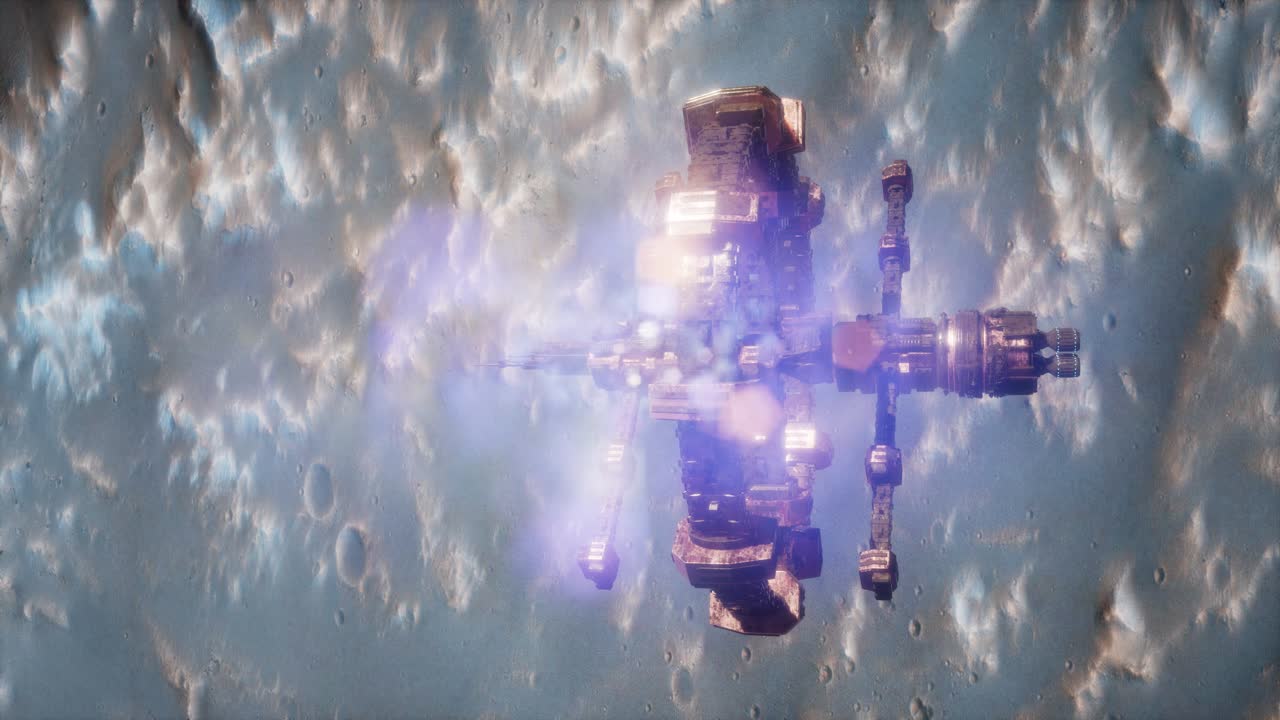 화성 근처의 우주선