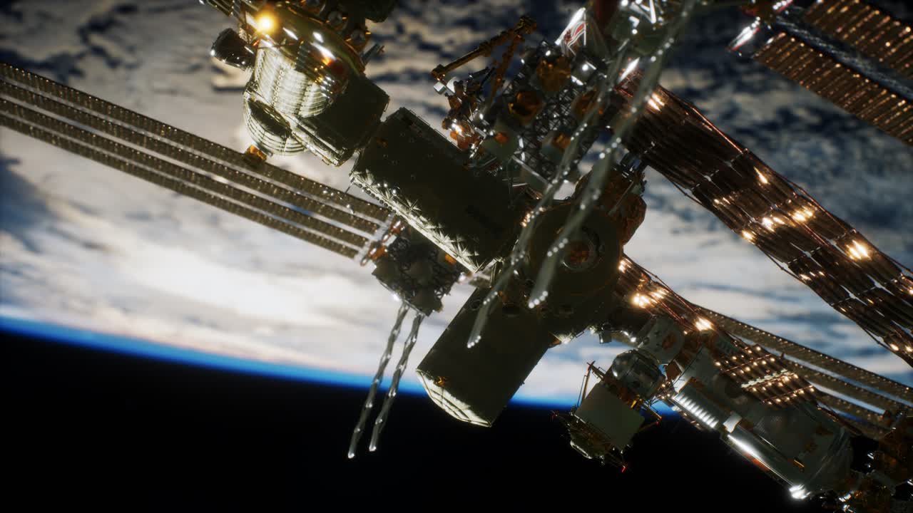 la estación espacial internacional. elementos de esta imagen proporcionados por la nasa