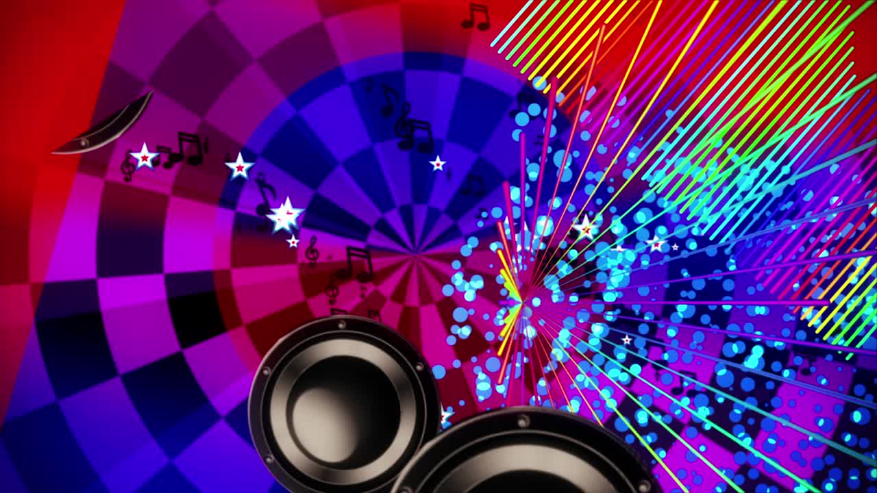 spettro musicale vintage vj loop