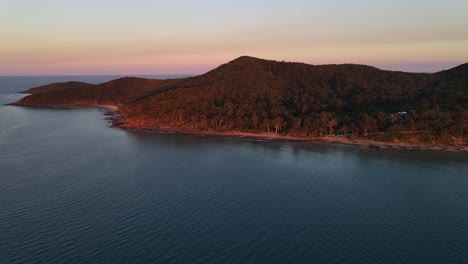 sunset - forest edge - noosa national park - sunshine coast qld australia