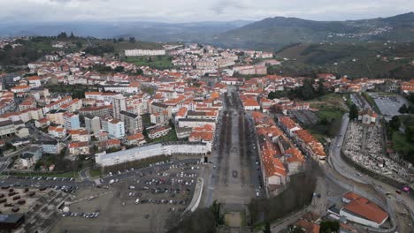 Aerial-View-of-Lamego,-Viseu-District,-Portugal