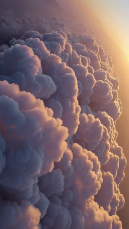 massive wildfire smoke clouds at sunset