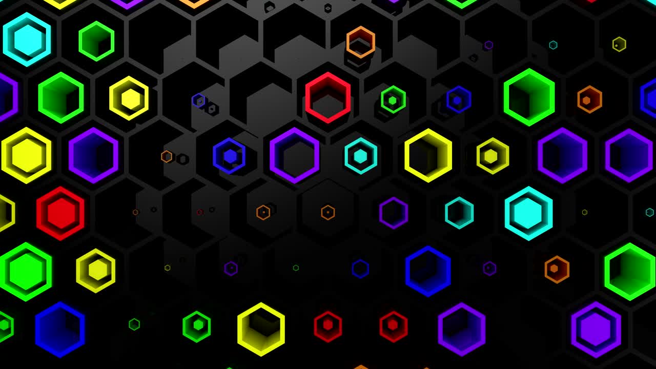 el fondo de los hexágonos