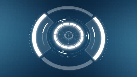 animación de interfaz de ciencia ficción