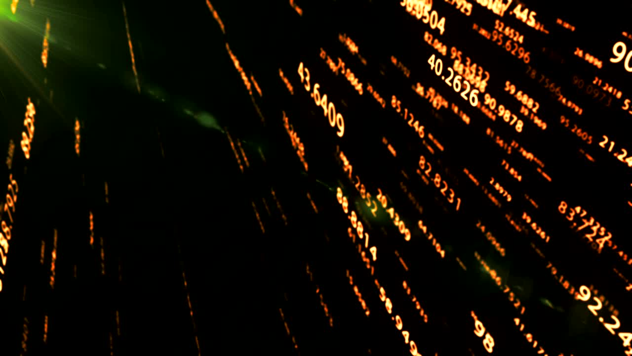 데이터와 숫자 - 사이버 공간을 통해 전달되는 데이터와 수치 값.