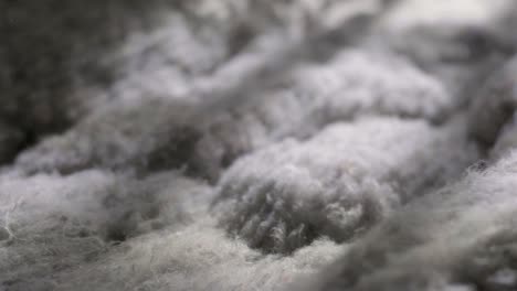 macro shot of recycled textile production, sustainable synthetic materials used in industries