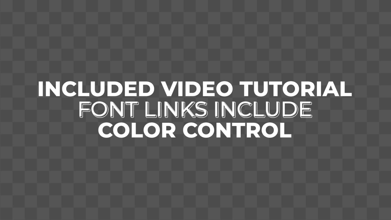 Animated Text Overlay with Glitch Effect and Color Controls