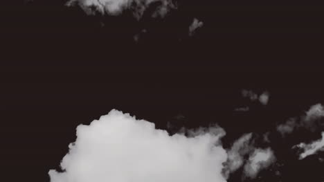 moving clouds animation on dark background