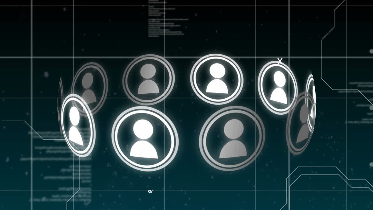 círculo de las redes sociales