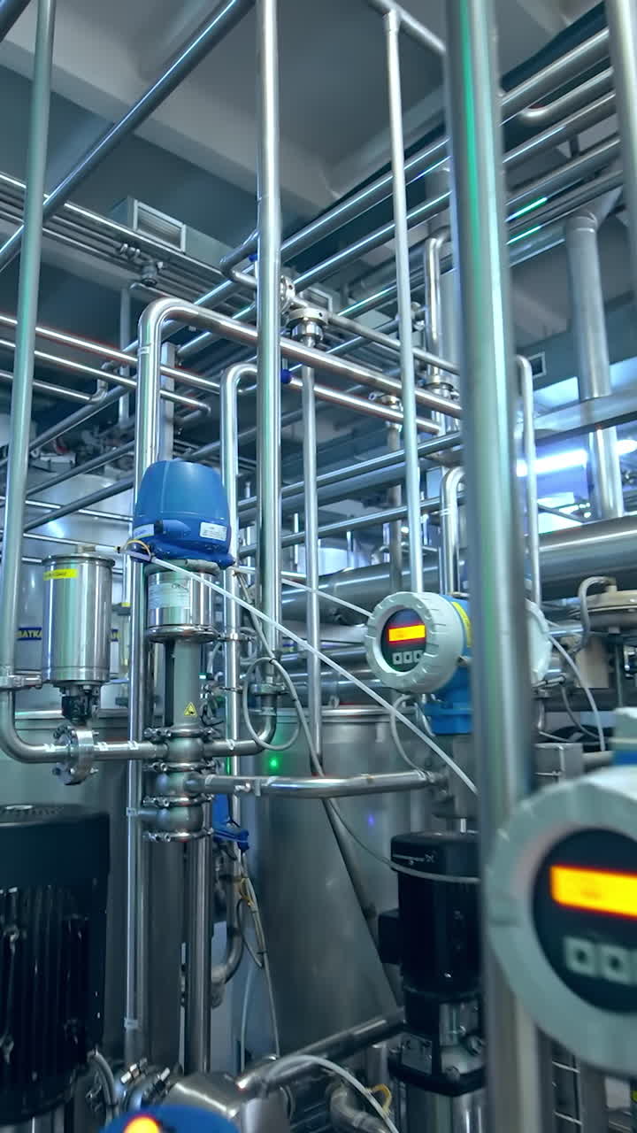 Dairy Food Production Plant. Modern plant for the production of dairy products