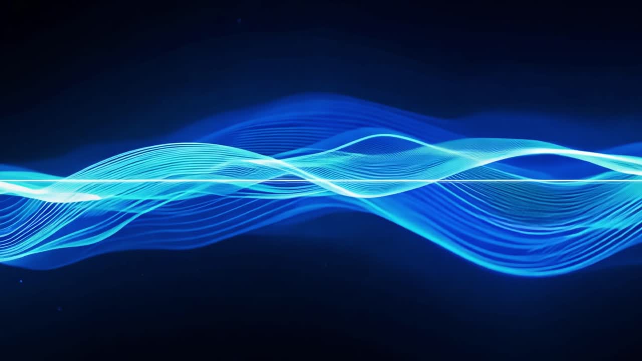 추상적인 파란 파동 배경