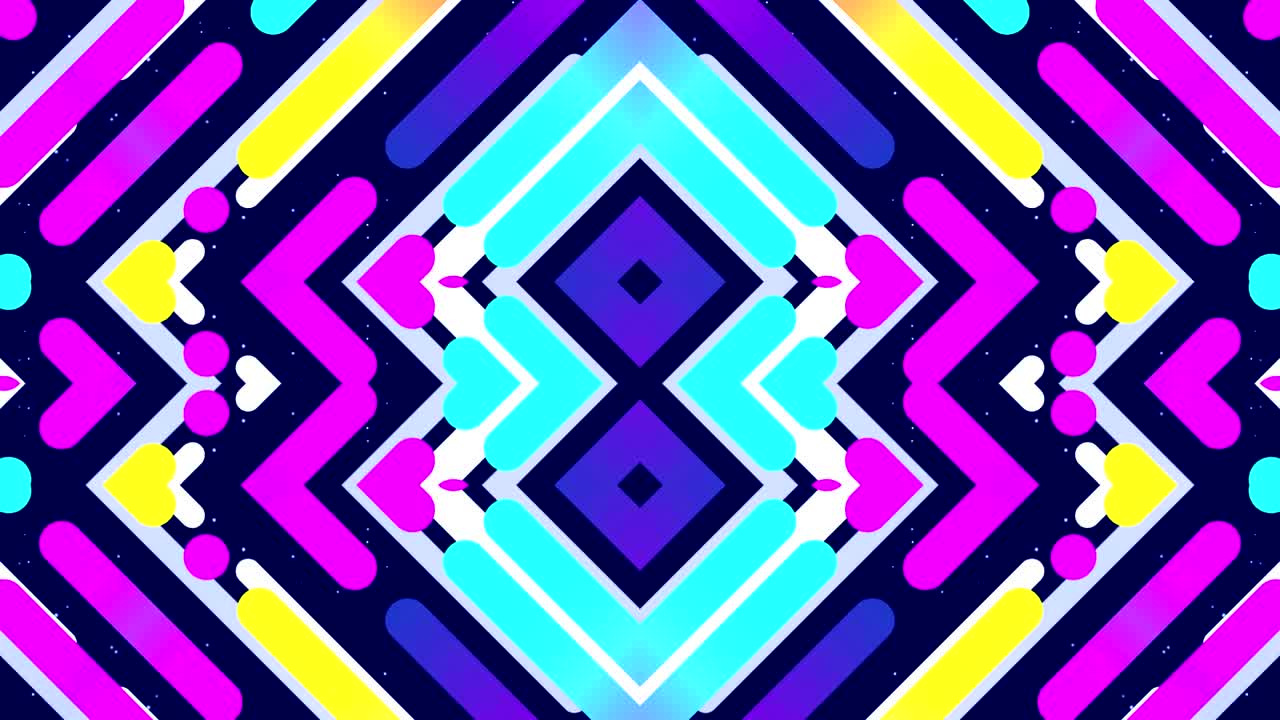 fondo de movimiento de caleidoscopio de colores de bucle vj