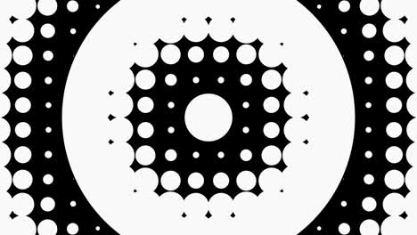 abstract circular transition or circular waves of small circles