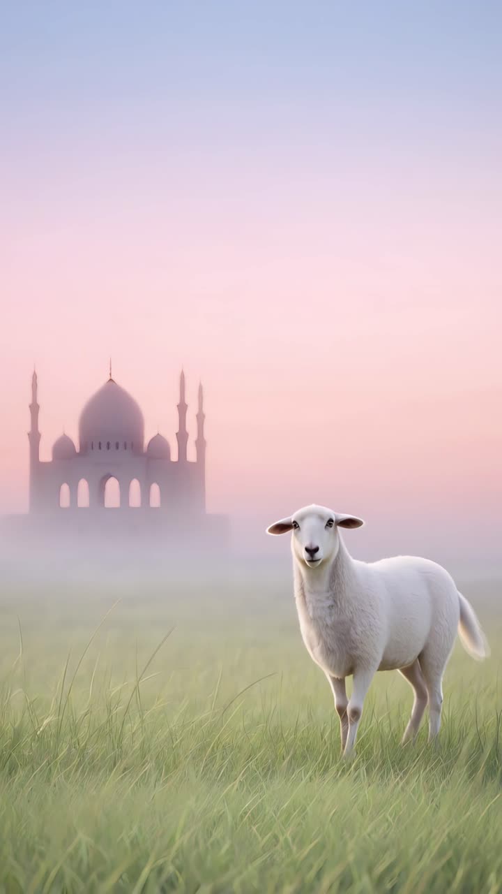 Eid al-Adha Moschea Sfondo islamico 4K