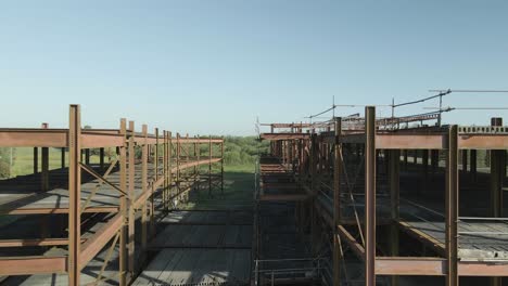 unfinished half-built hospital wellwood health park outside tullamore in offaly county, ireland