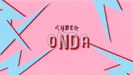 cyber monday with blue thunderbolts on red hipster texture