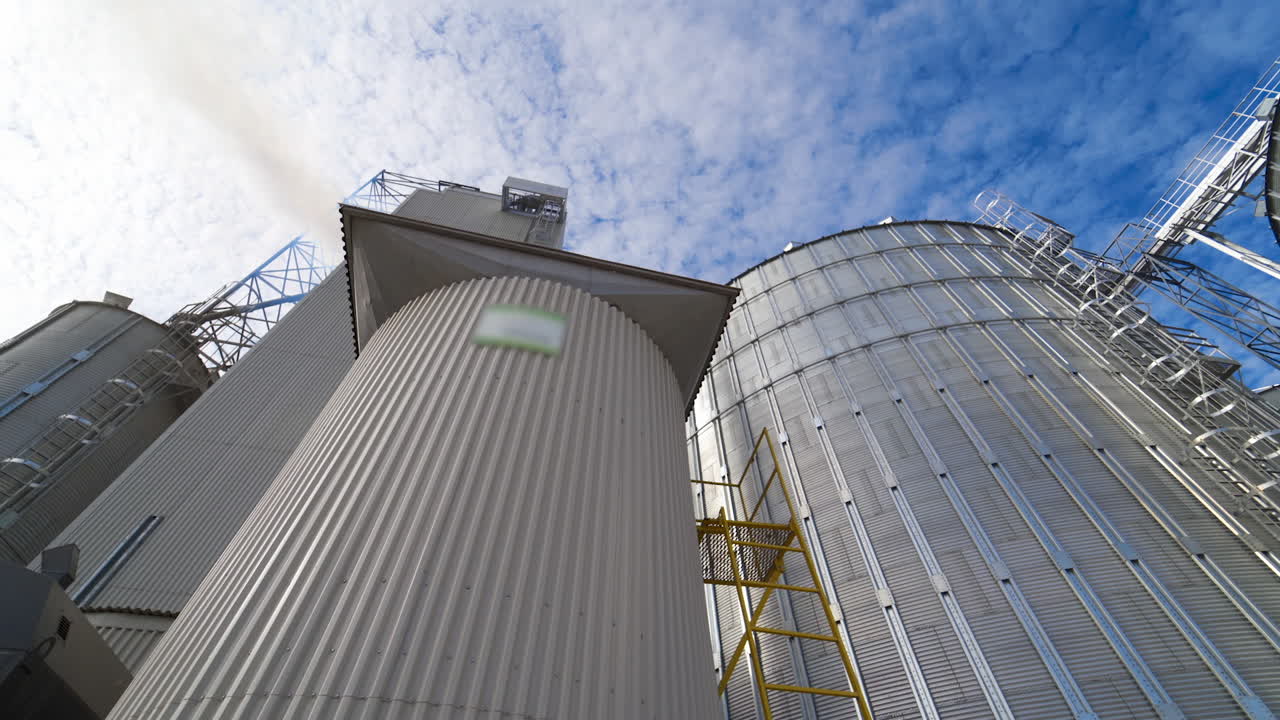 Agricultural Silo. Grain elevator for storage of agricultural crops