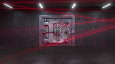the bank is guarded by a laser system