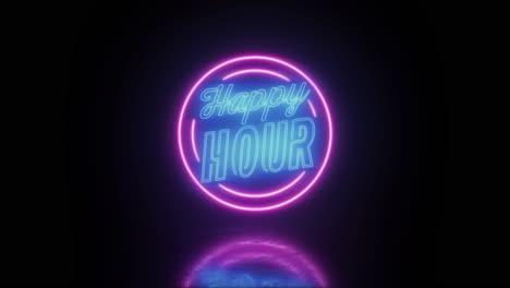 Happy-Hour-Text-Neonschild-Banner-Werbung