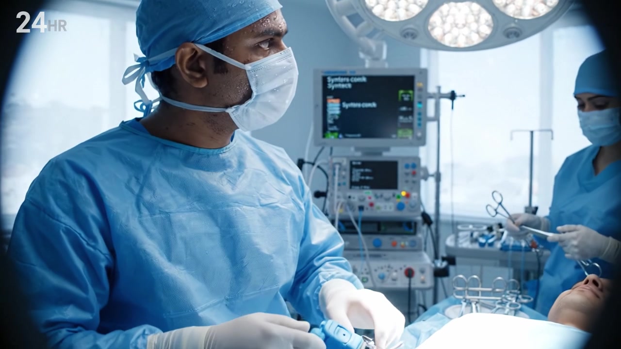 Surgeons Perform Precision Surgery in Operating Room Using Advanced Medical Equipment and Techniques to Ensure Patient Safety and Successful Outcomes