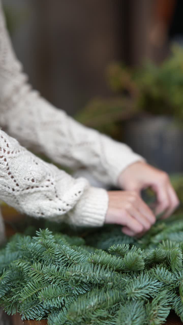 크리스마스 꽃받침을 만드는 것