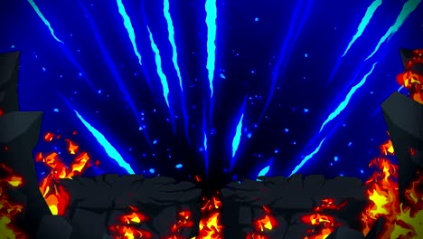 cartoon fire animation. flame loop background. competition. battle game.