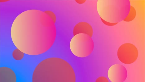 Multiple-spheres-floating-against-purple-background