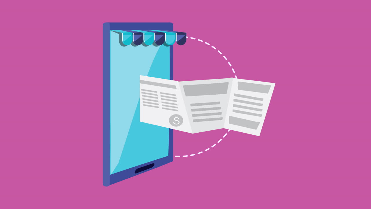 tecnología de compras en línea en teléfonos inteligentes