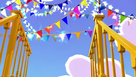 colorful festive gate