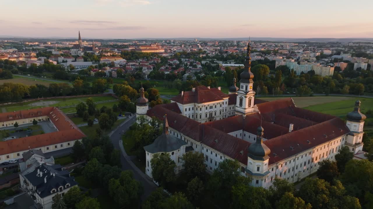 panorama aéreo de la ciudad de olomouc