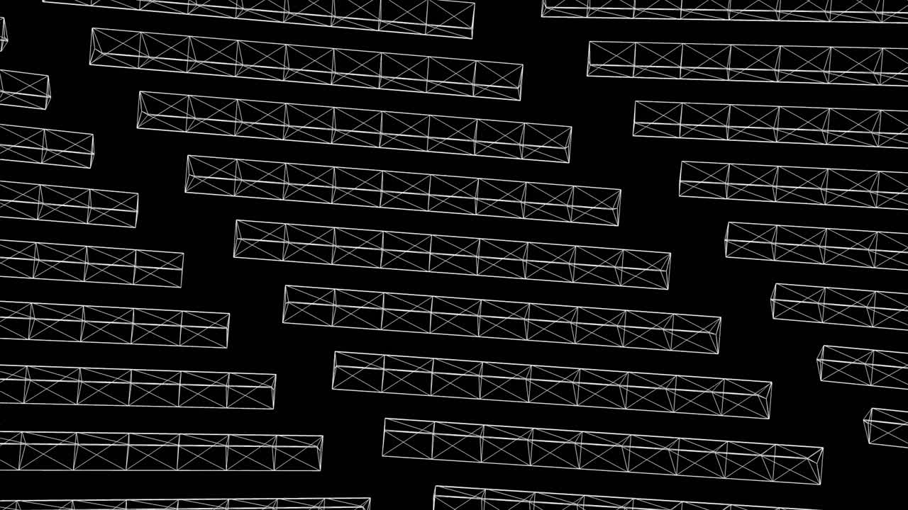 diseño arquitectónico de marco de alambre abstracto