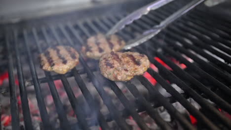 Turkish-Adana-kebab-on-the-grill,-preparation-of-Turkish-kebab