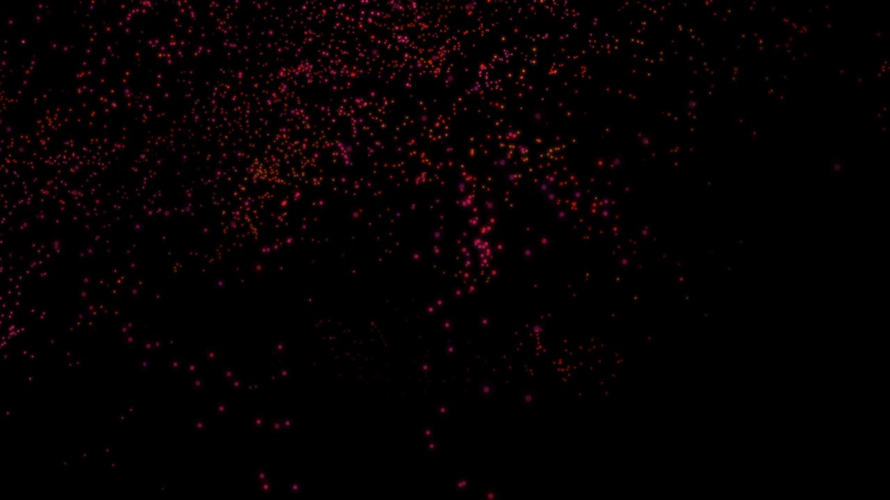 날아다니는 입자 회전 검은 배경, 반이는 은 입자와 추상적인 배경, 수평 구성, 4k 비디오 품질