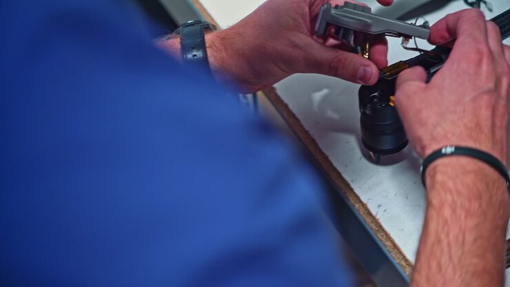 Handyman Technician Expert Repairing Broken - Damaged Drone