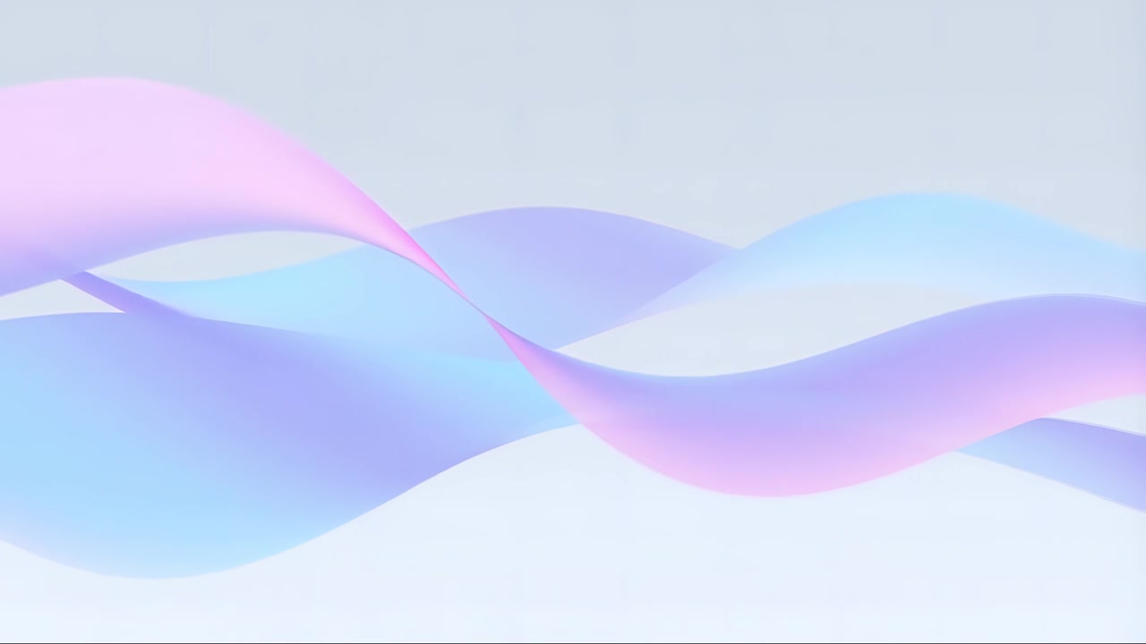 Sfondo Minimalista Astratto con Onde in Movimento 4K