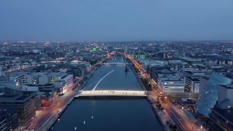 spectacular 4k aerial footage, dublin city