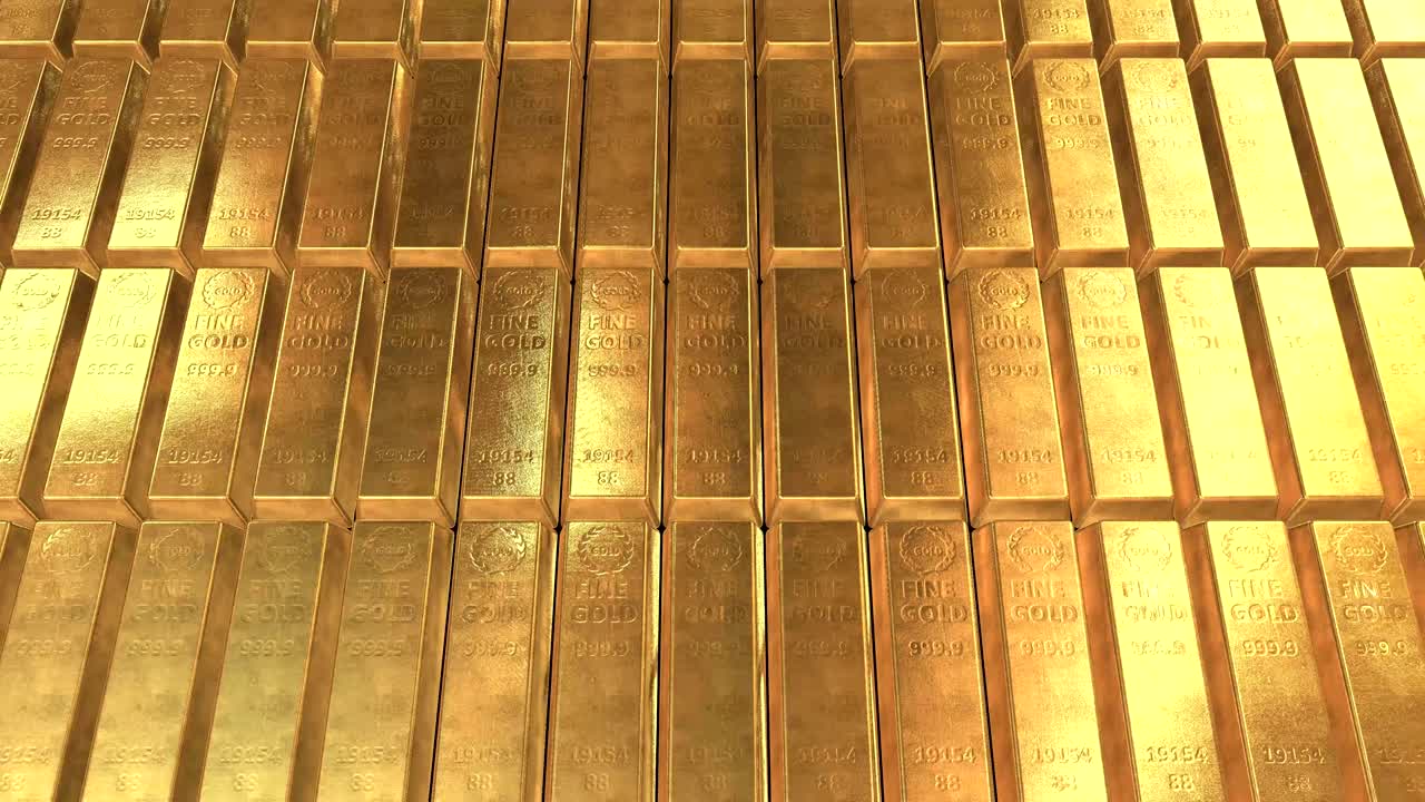 황금 막대 3d 영상 애니메이션