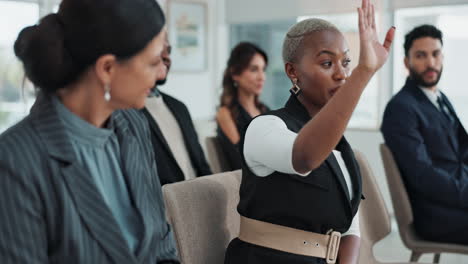 a group of diverse professionals attending a business conference