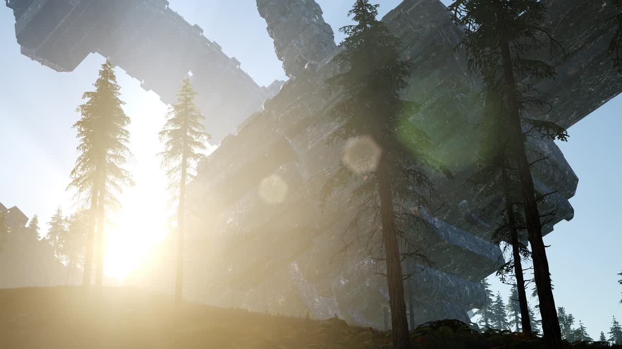 нло разбилось в лесу.