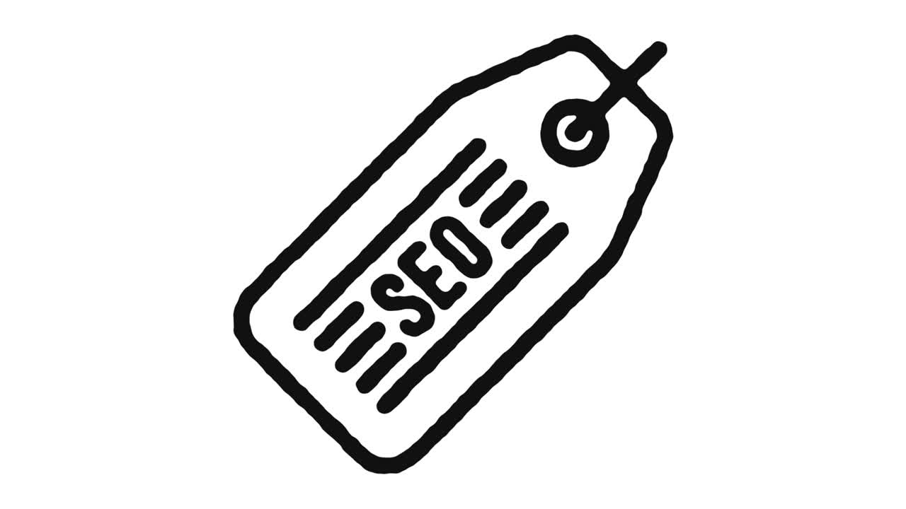 Search Engine Optimization Icon Animation Footage & Alpha Channel