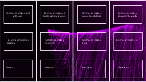 animación de texto de inteligencia artificial y procesamiento de datos