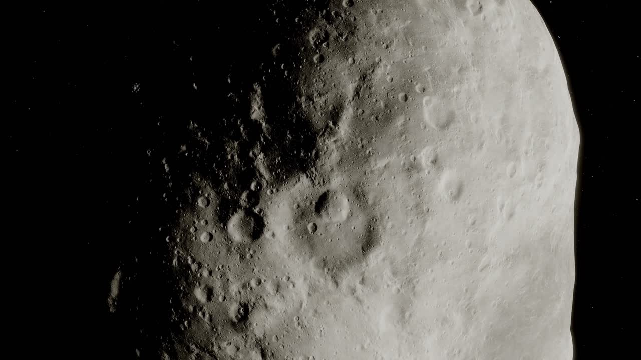 소행성 아포피스는 다른 공간에서 천천히 움직이고 있으며, 이것은 그래픽 또는 물체입니다.