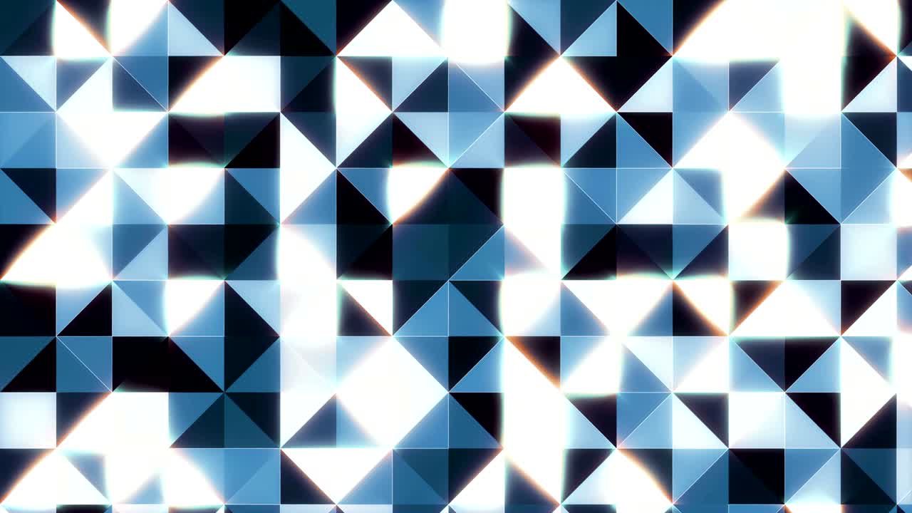 Abstract CGI motion graphics with hexagonal structure