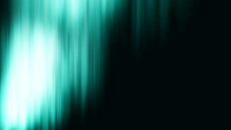 animación de las luces del norte sobre un fondo negro. espacio y aurora boreal