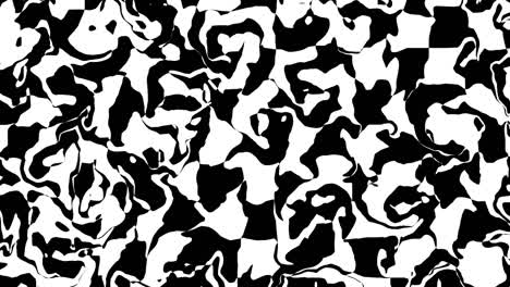 psychedelic pattern of black and white flowing mix background