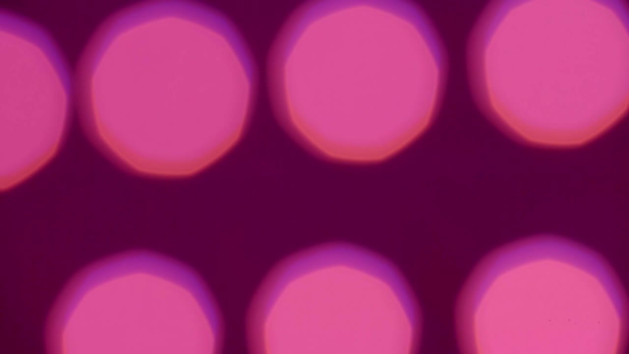 Close Up of RGB LED Light Panel Bulbs Flashing